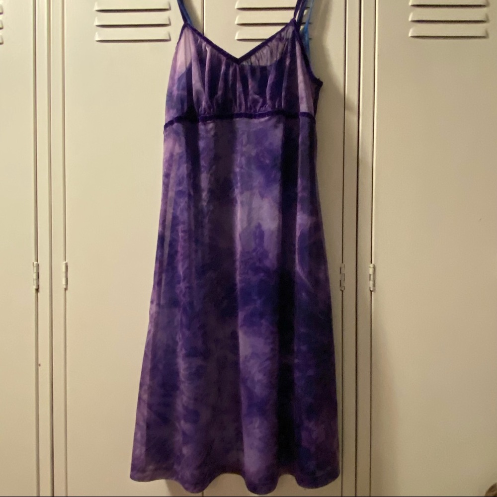 Host Pick 🎉🎉Tessuto | Vintage sleeveless tie-dye Slip dress |💃